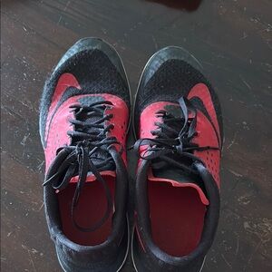 Nike Red and Black Athletic Shoes